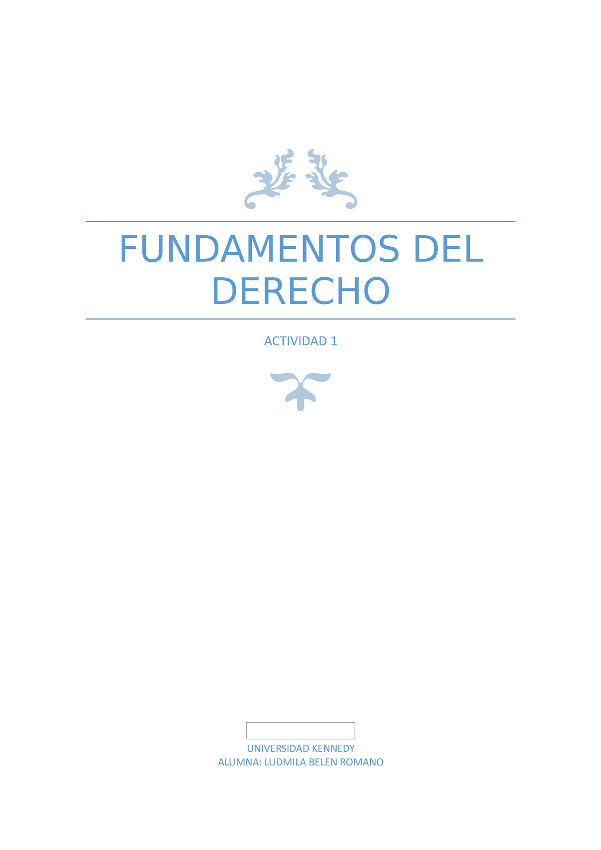 Actividad 1- Fundamentos DEL Derecho - Copia - FUNDAMENTOS DEL DERECHO ...