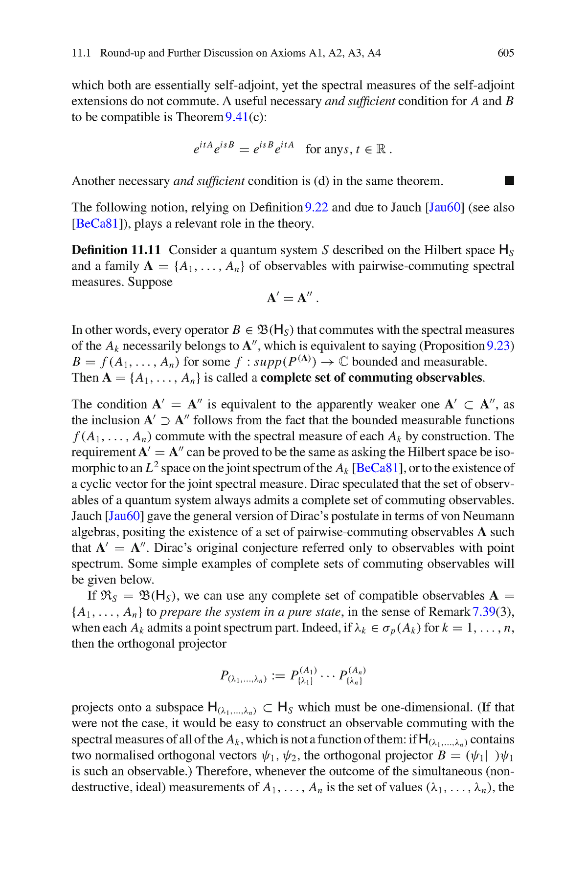 Quantum Mechanics - 11 Round-up And Further Discussion On Axioms A1, A2 ...