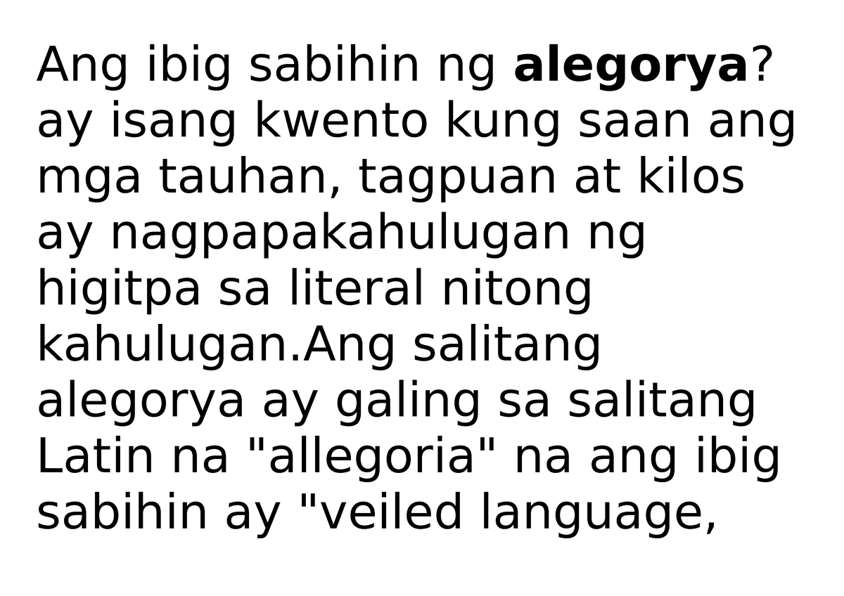 Alegorya Ng Yungib Xplinasyon - Ang Ibig Sabihin Ng Alegorya? Ay Isang ...