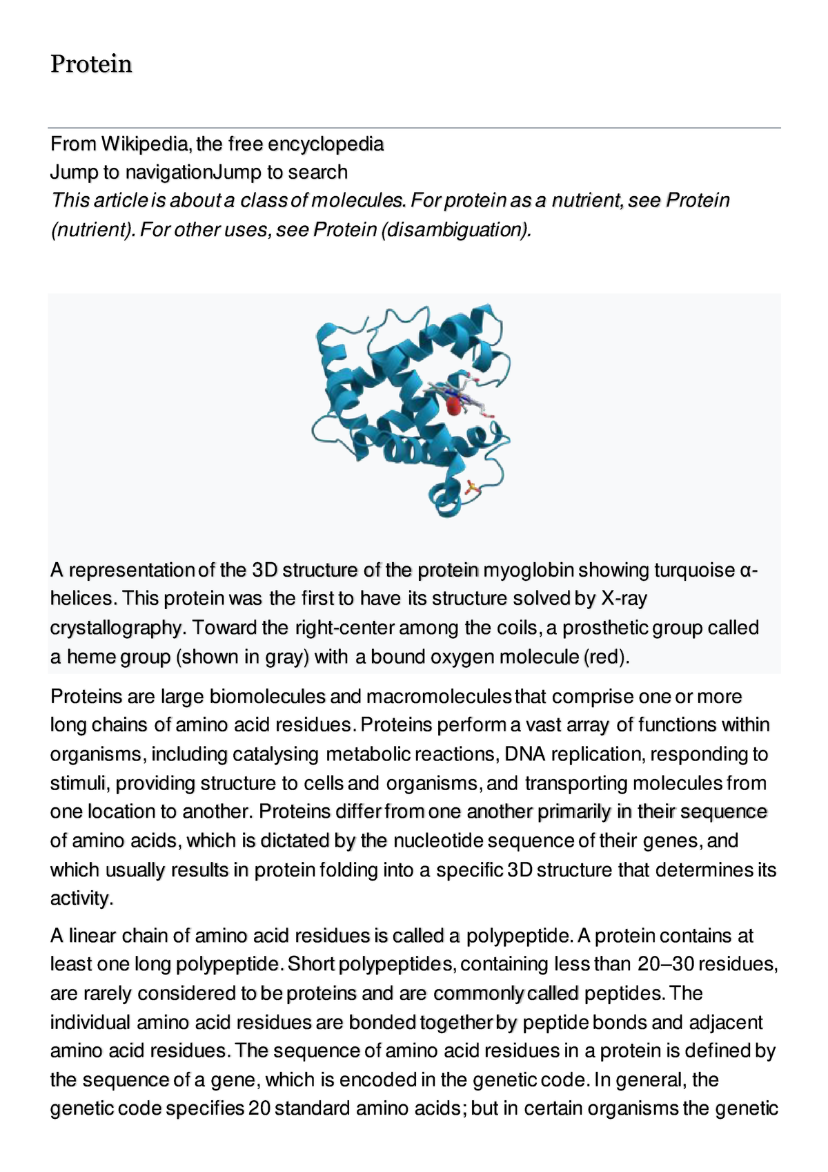 protein-protein-from-wikipedia-the-free-encyclopedia-jump-to