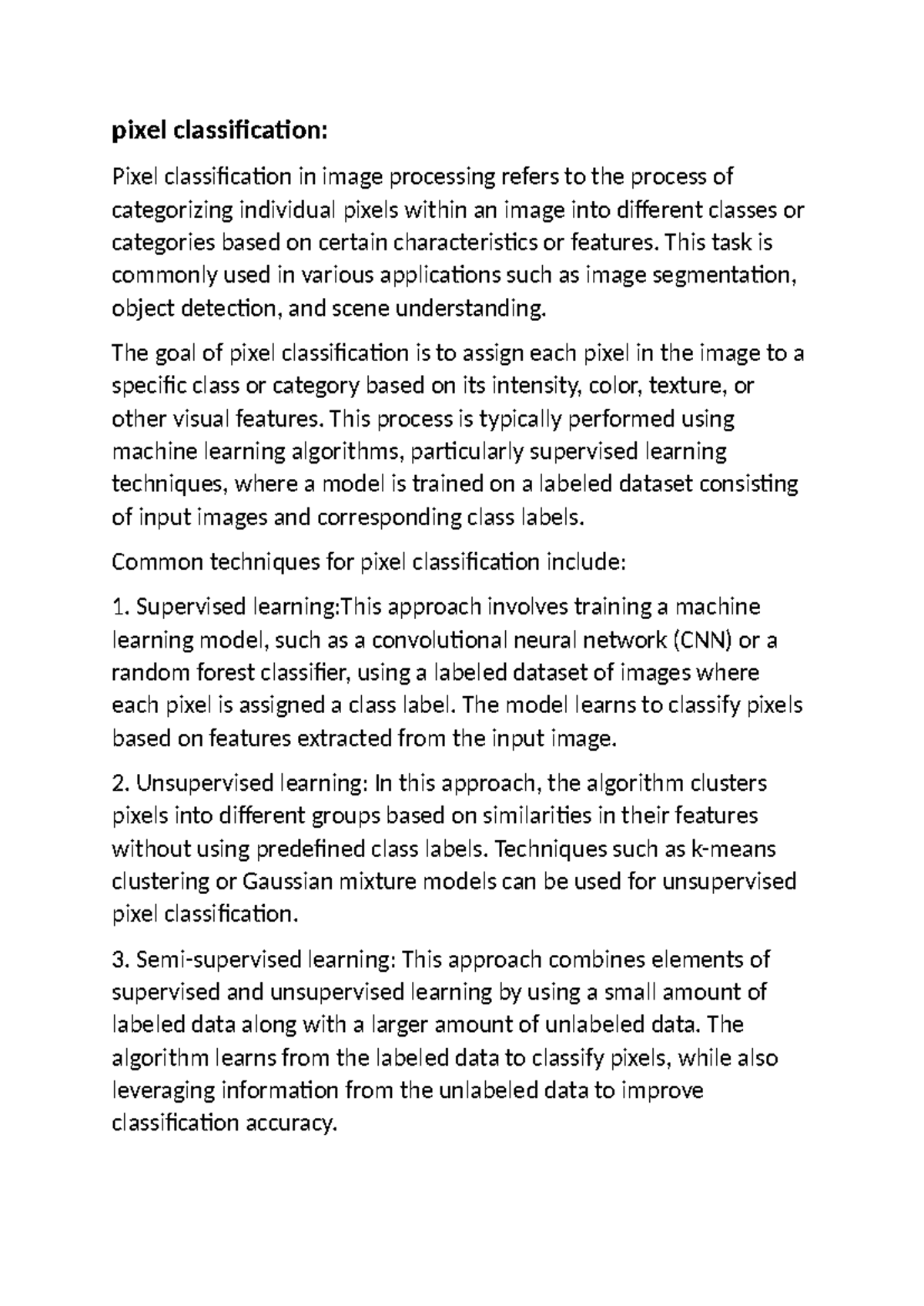 Image processing 3 - pixel classification: Pixel classification in ...