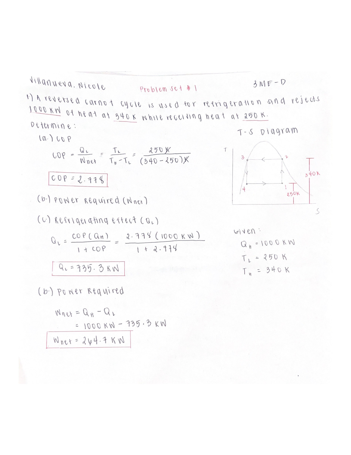 Refrigeration System - Thermodynamics 1 - Studocu