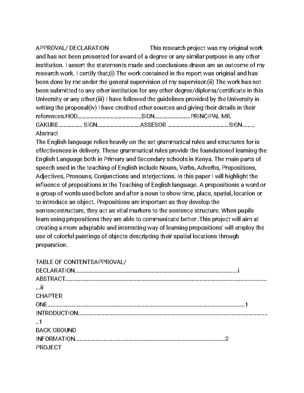 Untitled Document - Practicals - APPROVAL/ DECLARATION This research ...