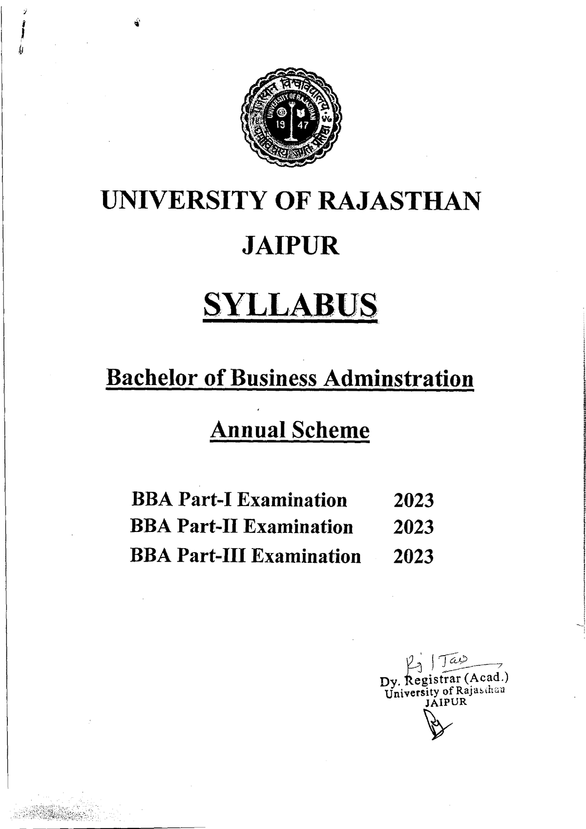 Bachelor Of Business Administration Annual Scheme 2022 Organizational   Thumb 1200 1697 