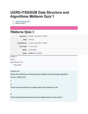 UGRD-ITE6202B Data Structure And Algorithms Prelim Lab Quiz 1 - 1. UGRD ...