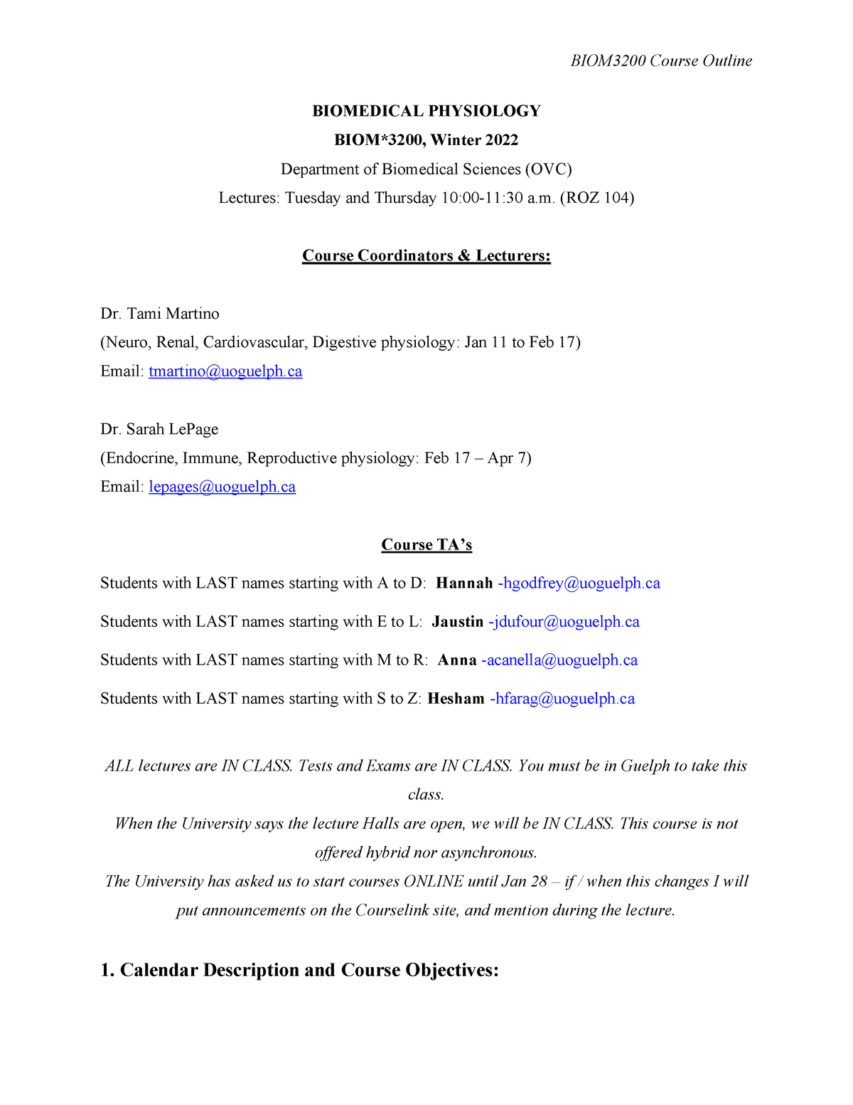 CS201 Course Outline - CS 201 (Winter 2022) Course Outline 1 UNIVERSITY OF  REGINA DEPARTMENT OF - Studocu