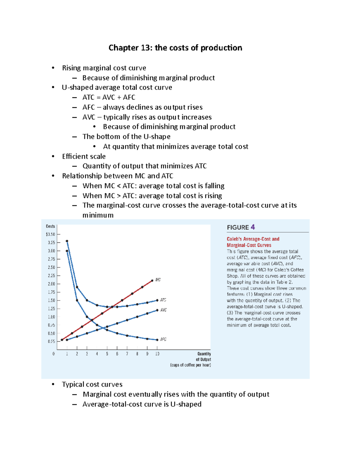 Chapter 13 - Part 3 - The costs of Production - Chapter 13: the costs ...