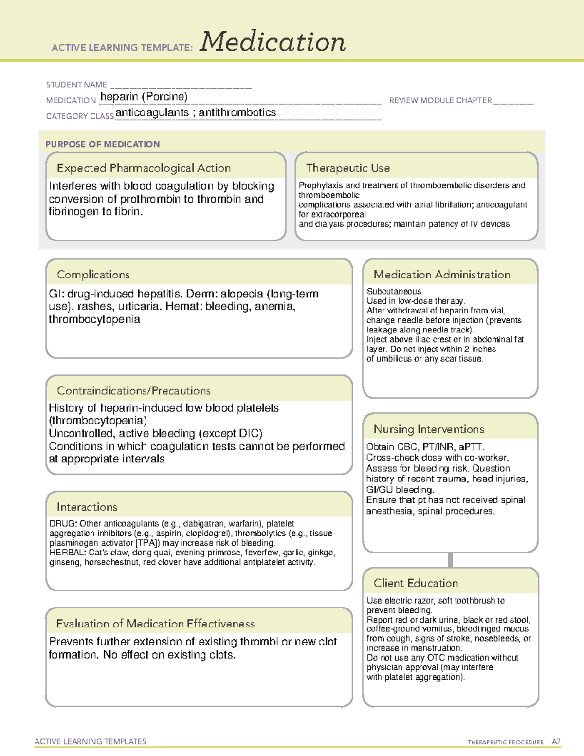 medication-heparin-active-learning-templates-therapeutic-procedure