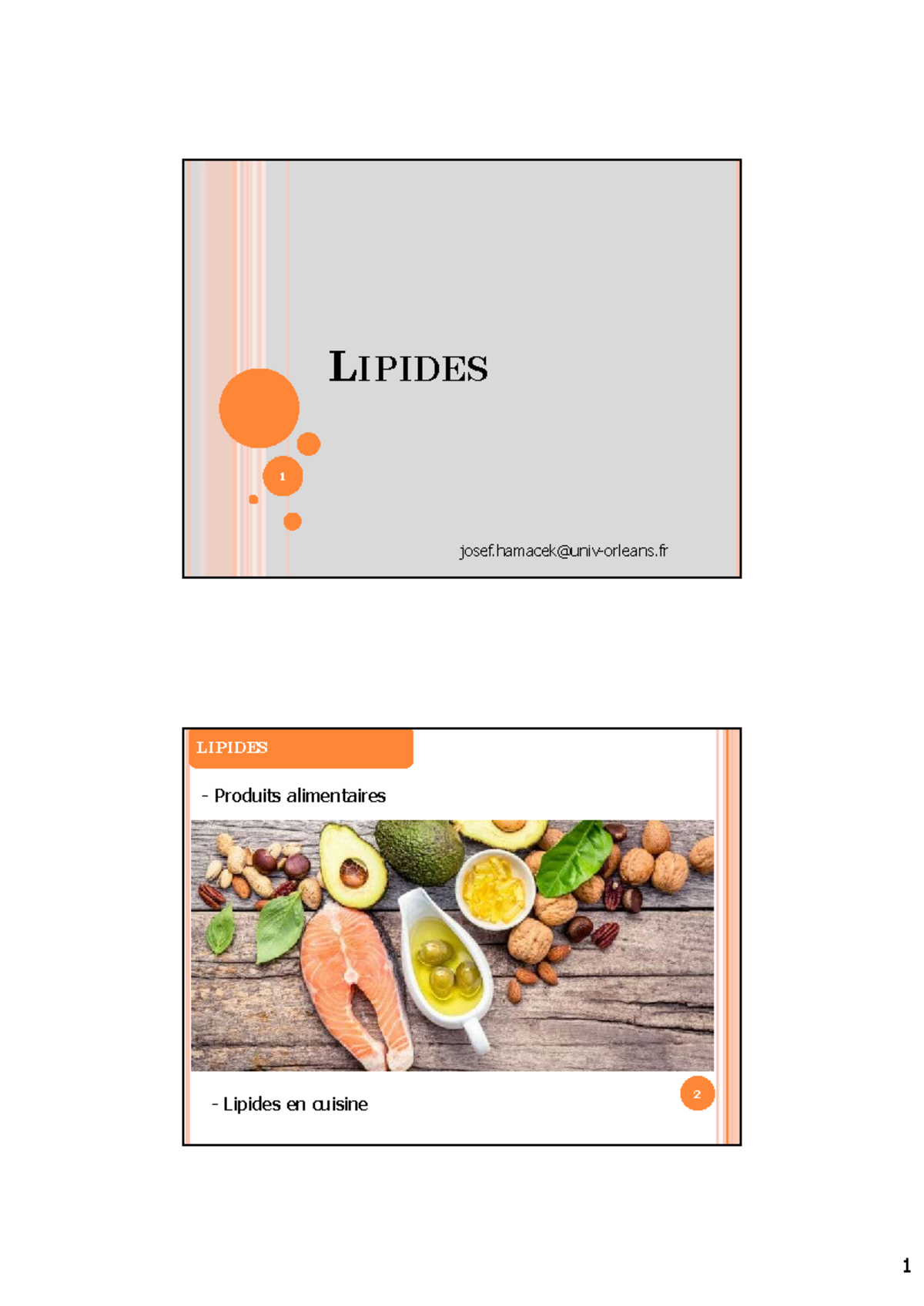 Lipides 1 - LIPIDES 1 josef@univ-orleans 2 LIPIDES - Produits ...
