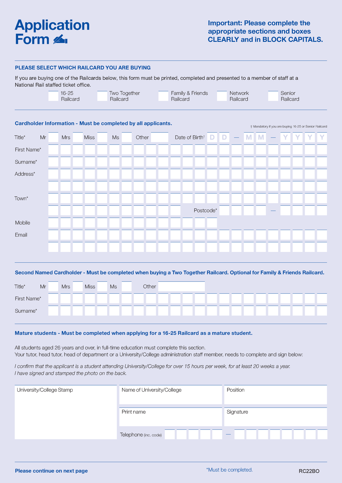 Can I Buy A Plastic Senior Railcard Online