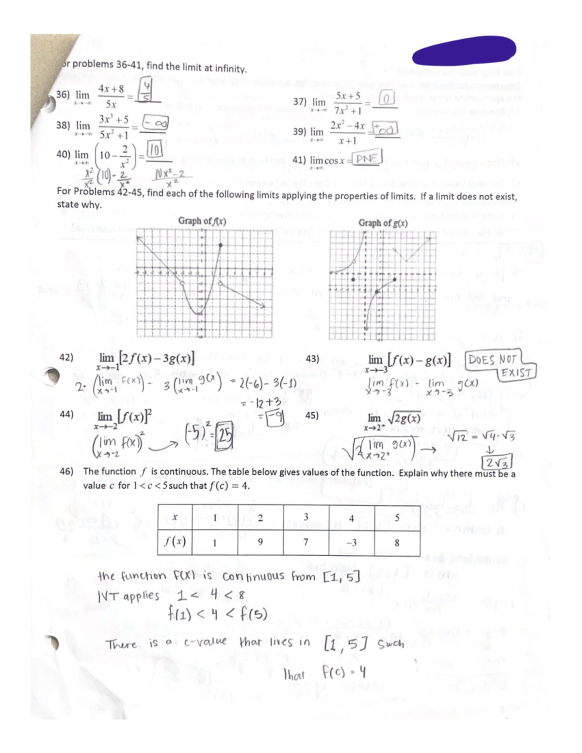 Calculus 1 Test 1 Review Part 2 - MA 1713 - Studocu