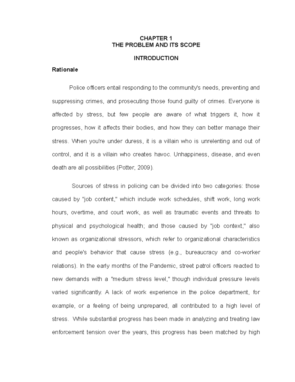 Chapter 1 - chap - CHAPTER 1 THE PROBLEM AND ITS SCOPE INTRODUCTION ...