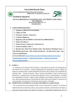 Sílabo Estadistica Y Probabilidades 2021-I-6-4-2021-19 - Facultad De ...