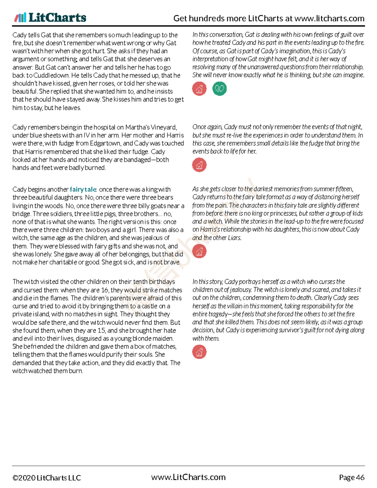 We-Were-Liars-Lit Chart 46 - Cady tells Gat that she remembers so much ...