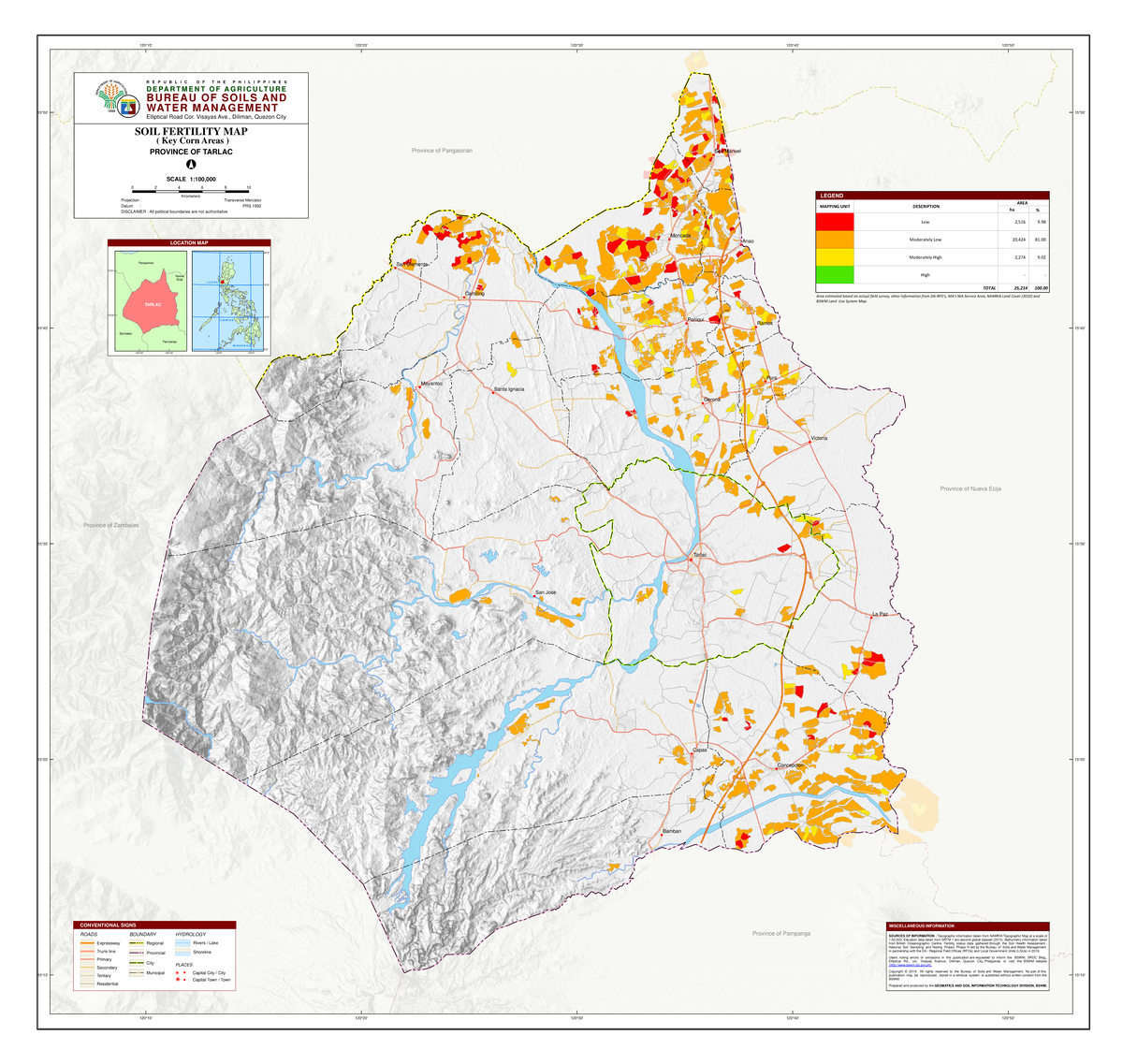 Tarlac-fr-corn - Tarlac Province Map ...