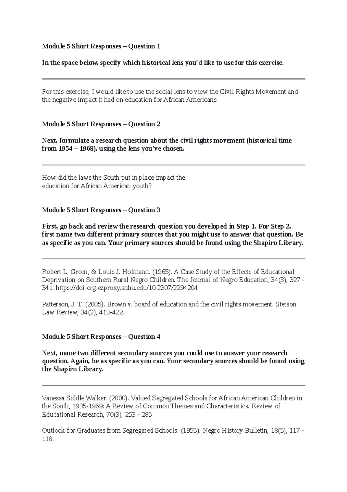 Breanna S Module 5 Applied HIS 200 short answer - Module 5 Short ...