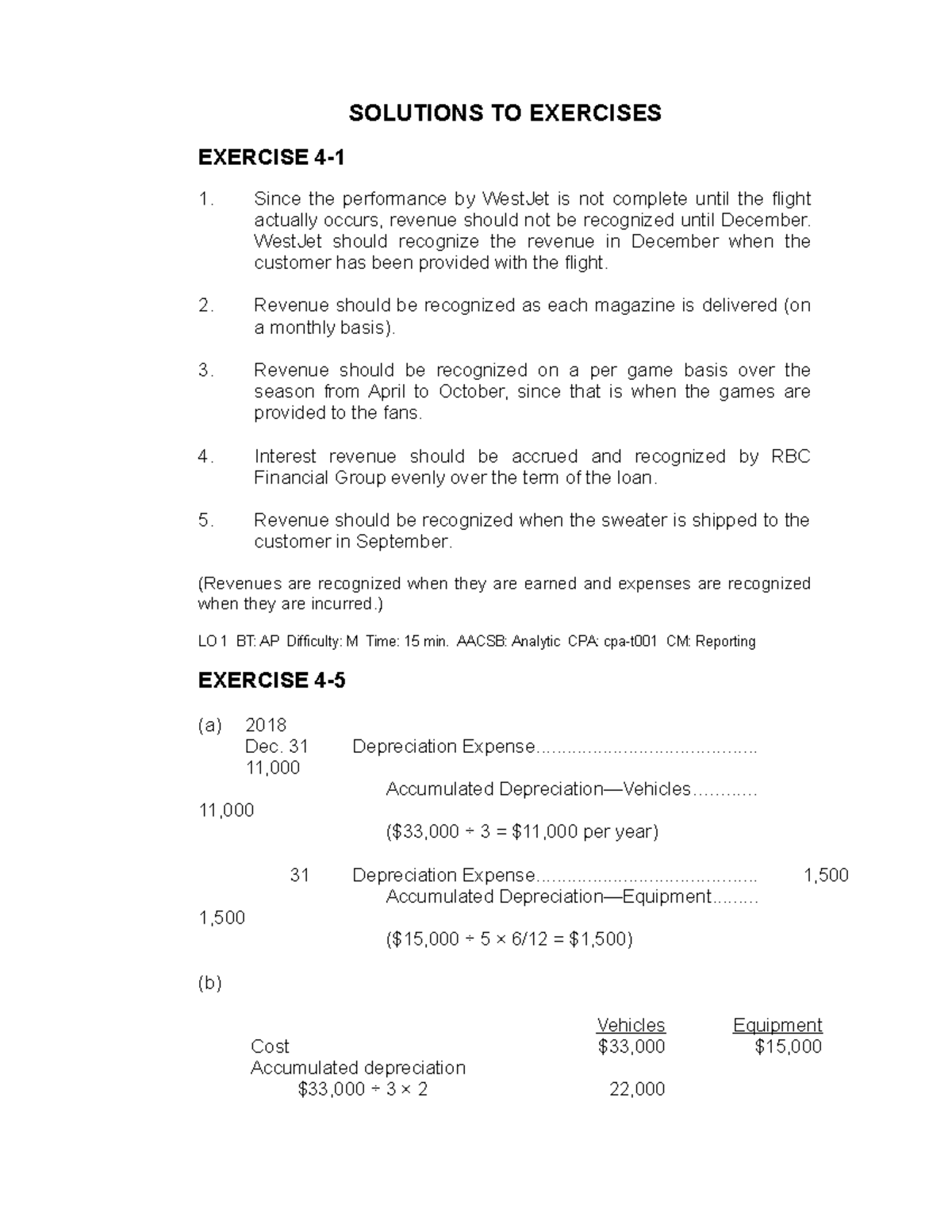 Chapter 4 - solution exercises - SOLUTIONS TO EXERCISES EXERCISE 4 ...