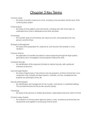 CJ CH6 Lect Notes - CJ100 Intro to the Criminal Justice System ...