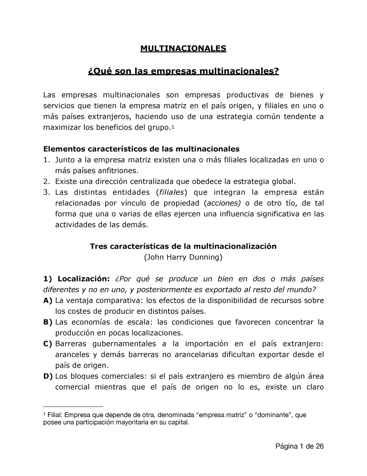 Apuntes Multinacionales Multinacionales ¿qué Son Las Empresas Multinacionales Las Empresas 4815