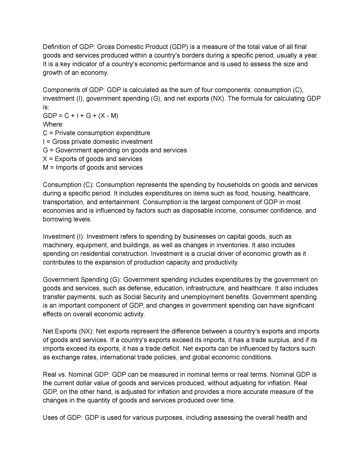 Nominal Gross Domestic Product: Definition and How to Calculate