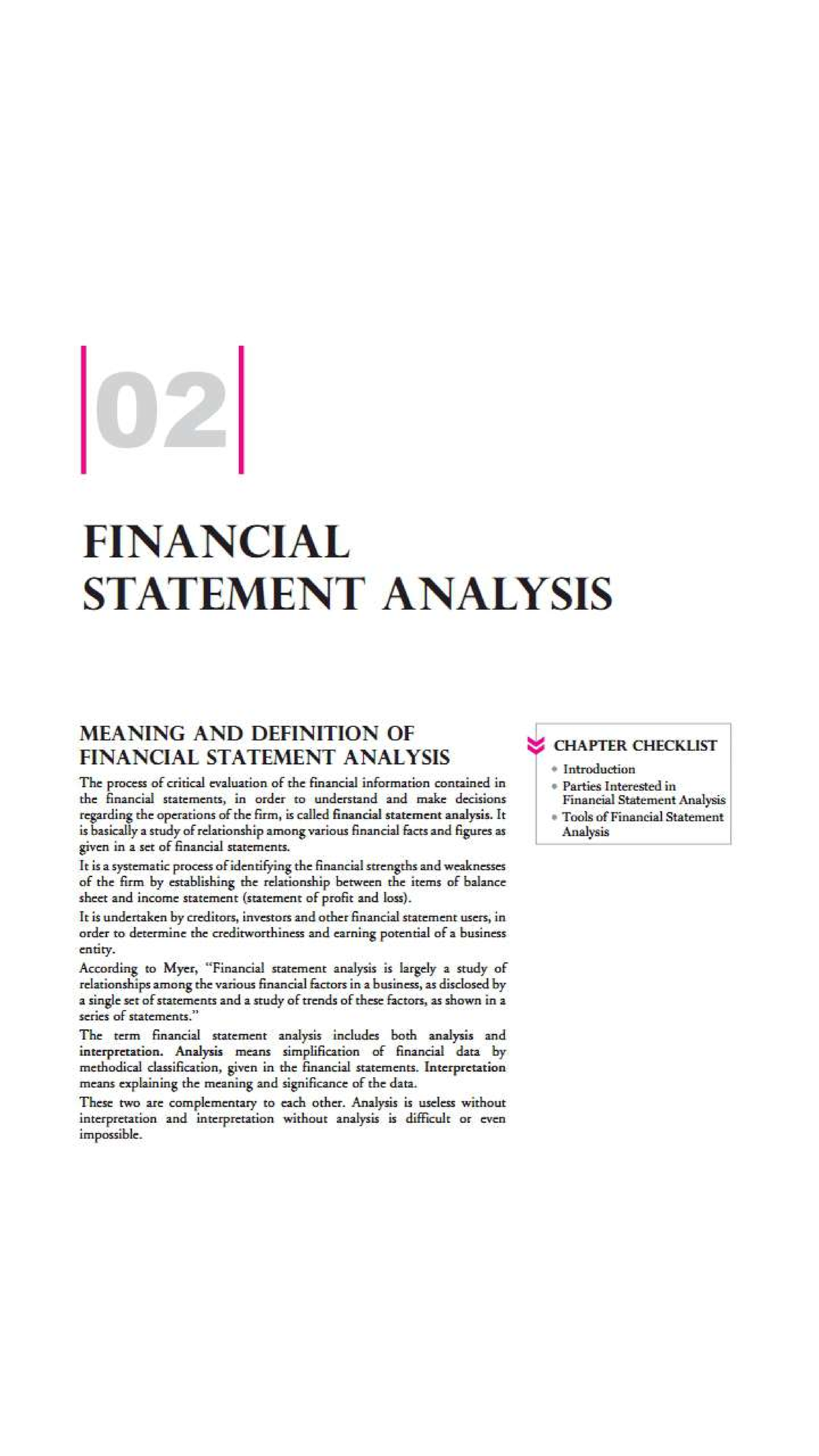 2. Financial Statement Analysis - Management Accounting - Studocu