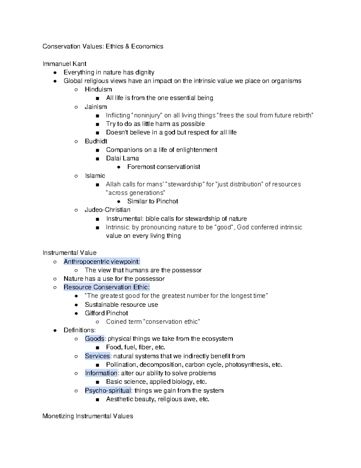 Conservation Values Ethics Economics - Conservation Values: Ethics ...