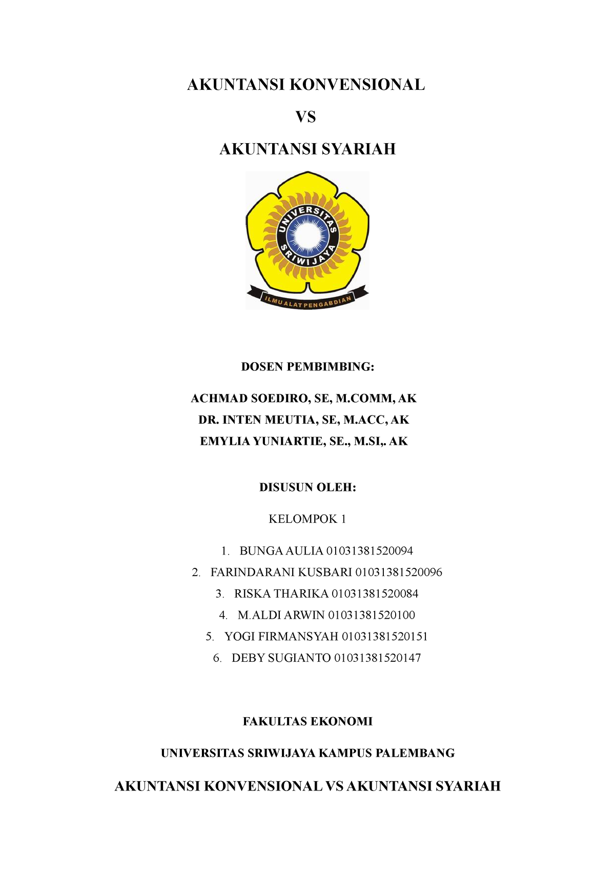 Akuntansi Konvensional VS Akuntansi SYAR - AKUNTANSI KONVENSIONAL VS ...