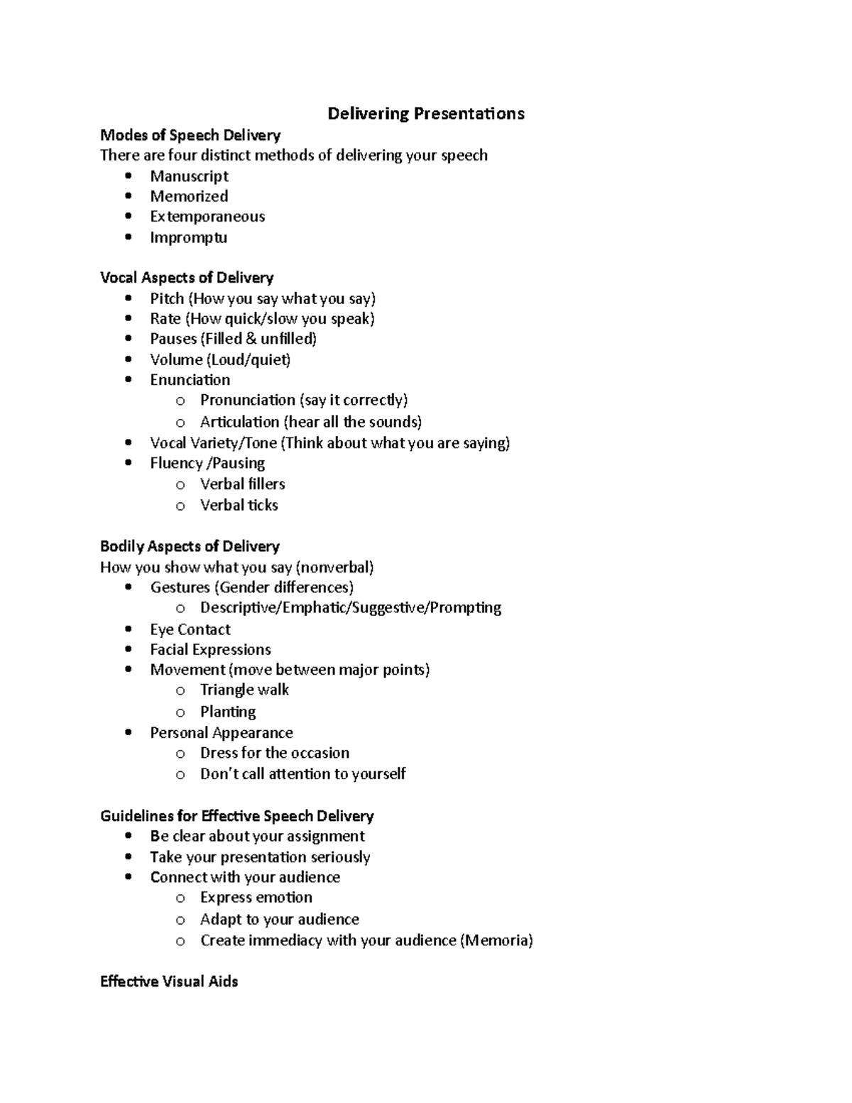 delivering-presentations-delivering-presentations-modes-of-speech