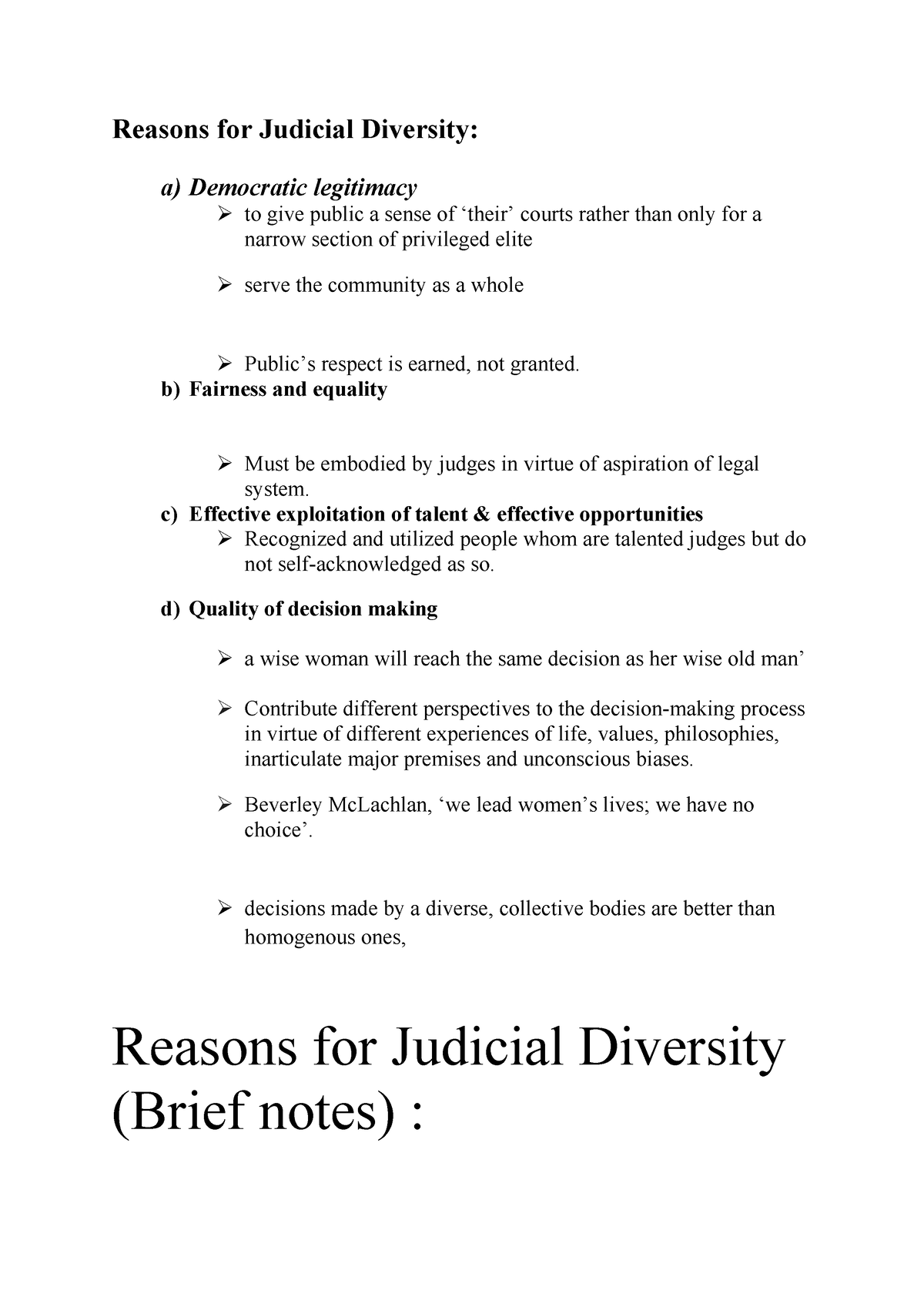 judicial diversity essay