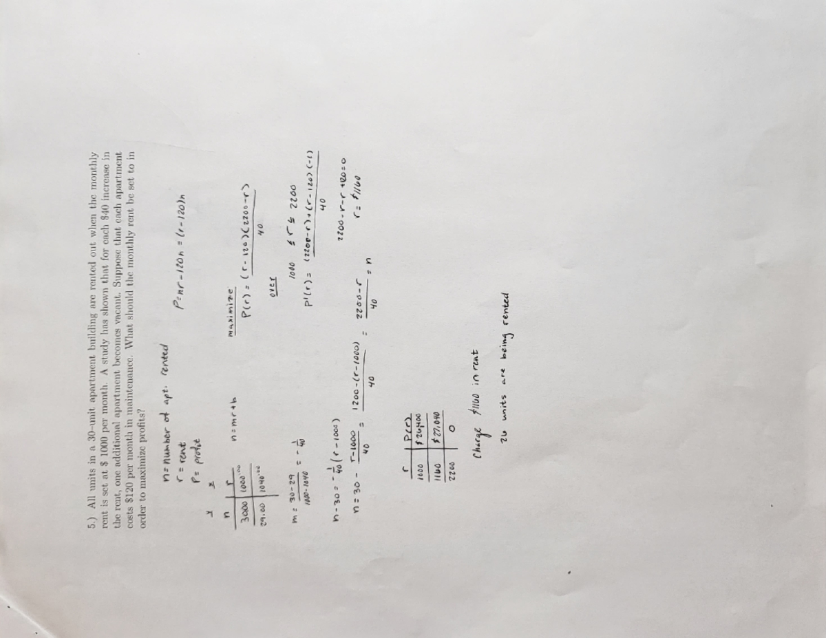 Mth 111 Sample Optimization Problems Mth 111 Studocu