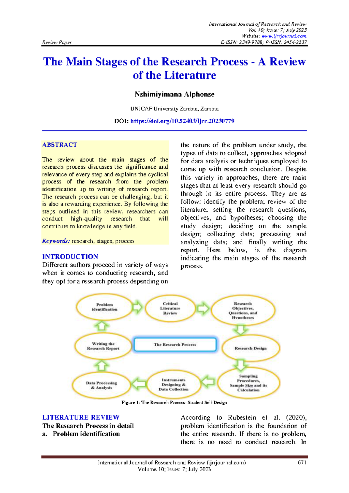 Unidad II Paper 06 The main stages of the Research Process ...