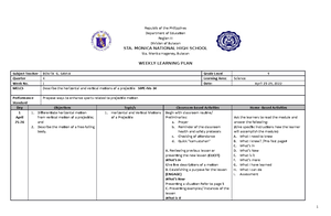 DLL English 5 Q1 W5 - dll - GRADES 1 to 10 DAILY LESSON LOG School: SAN ...
