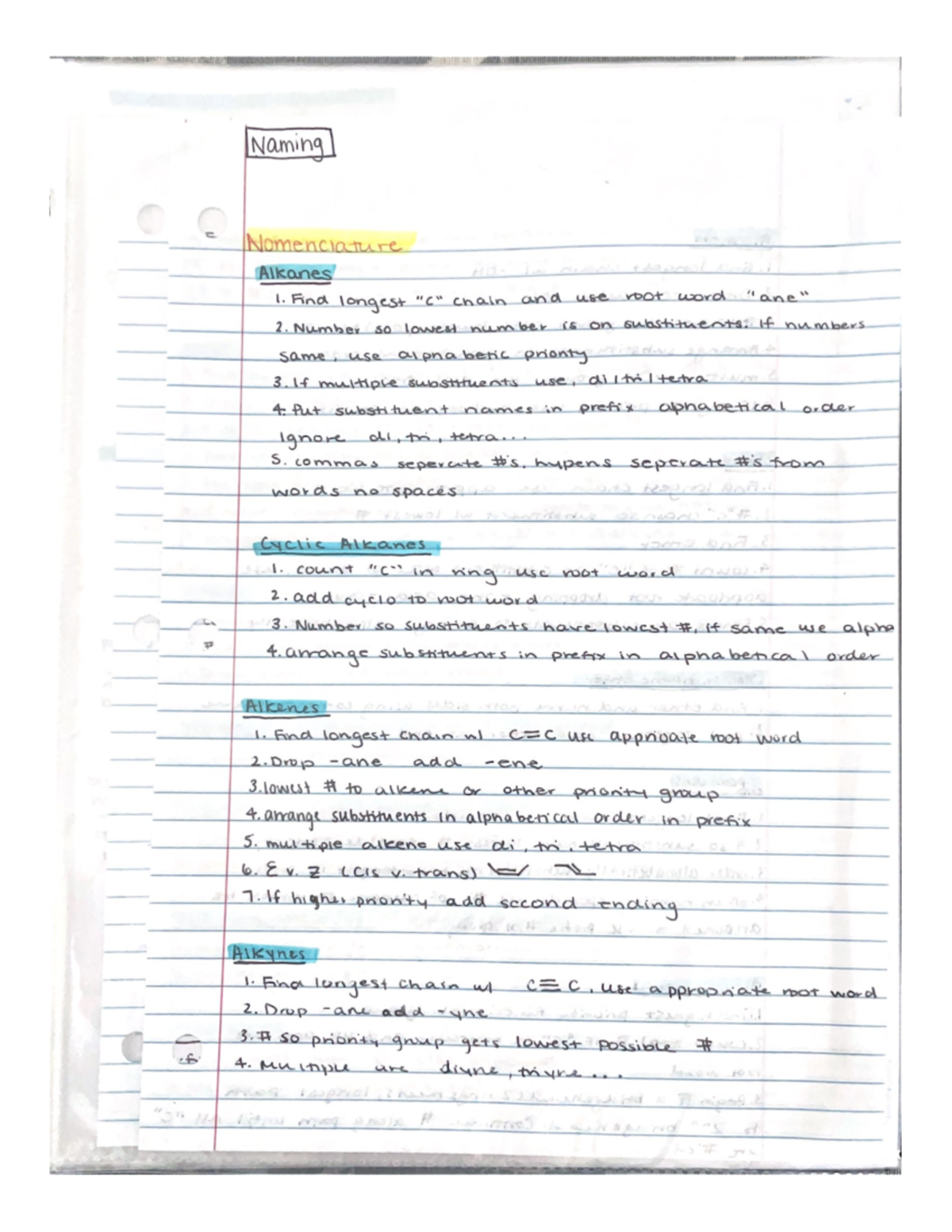 Organic Nomenclature the how and when - CHEM 2201 - Studocu