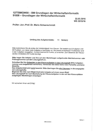 Grundlagen Der Wirtschaftsinformatik 91008 Uni Koeln Studocu