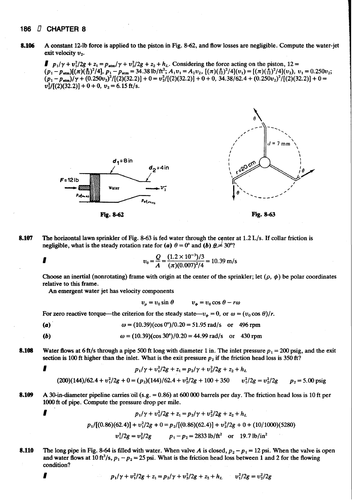 2500 Solved Problems In Fluid Mechanics And Hydraulics (Schaum's Solved ...