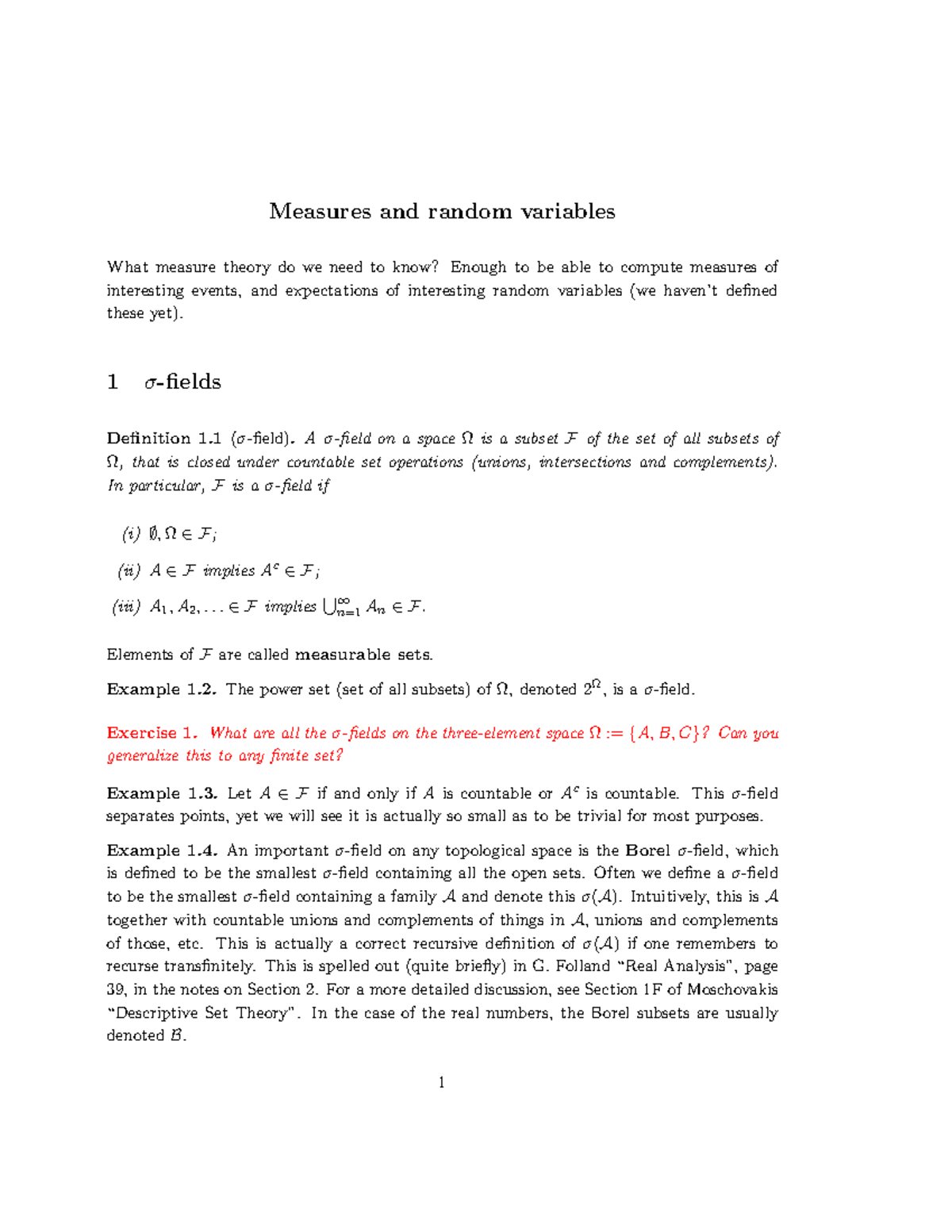 Week01-measures-RVs - Lecture notes Measures - Measures and random ...