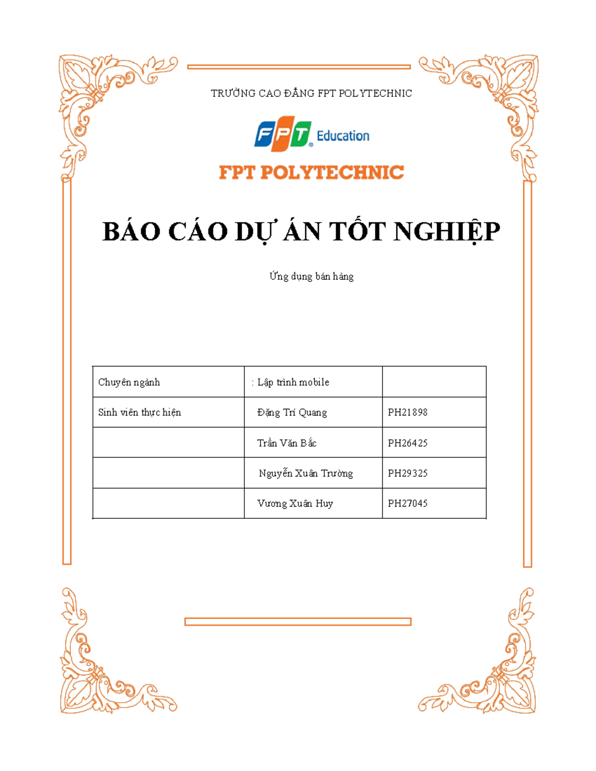 Mau Bao Cao Thuc Tap Tr Ng Cao Ng Fpt Polytechnic B O C O D N