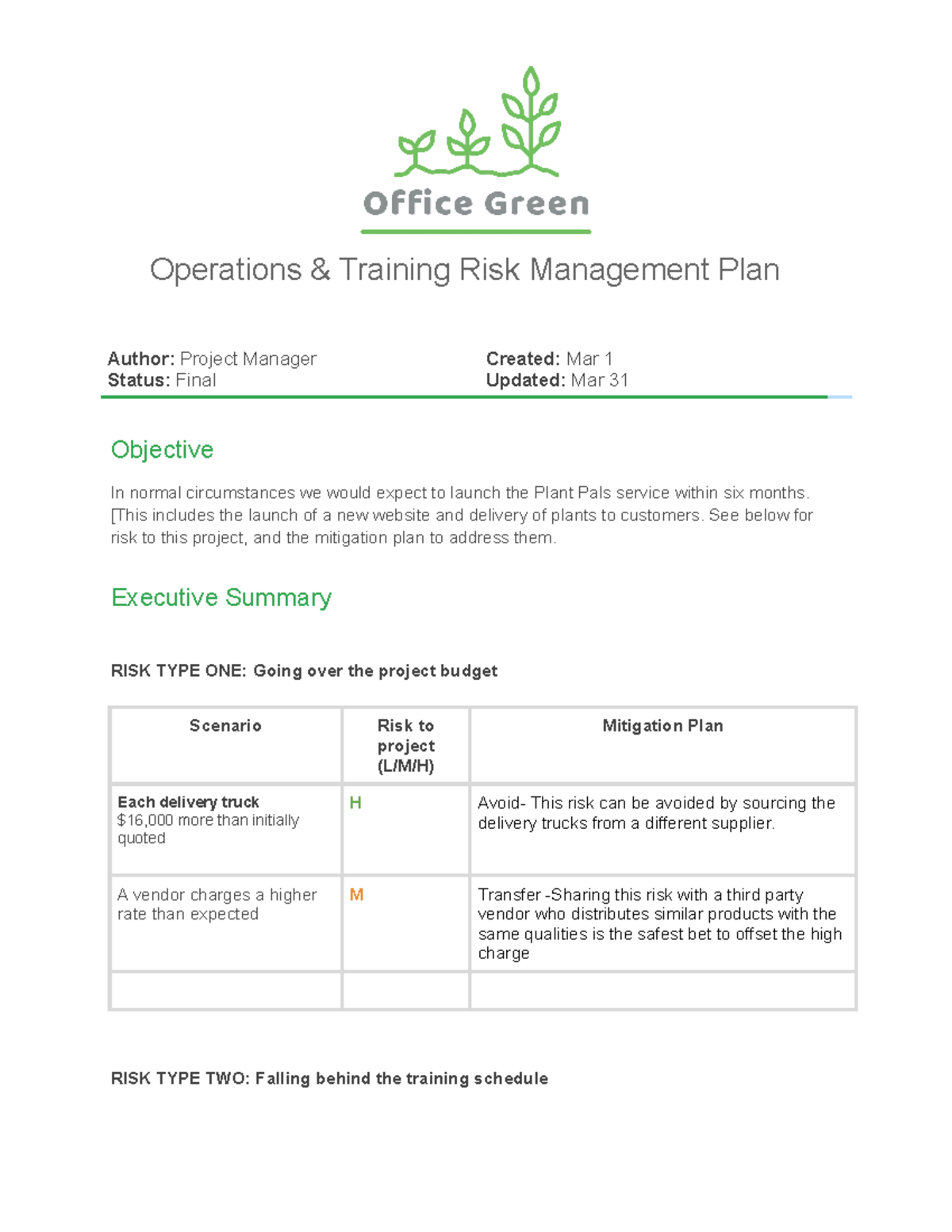 activity-template-risk-management-plan-operations-training-risk