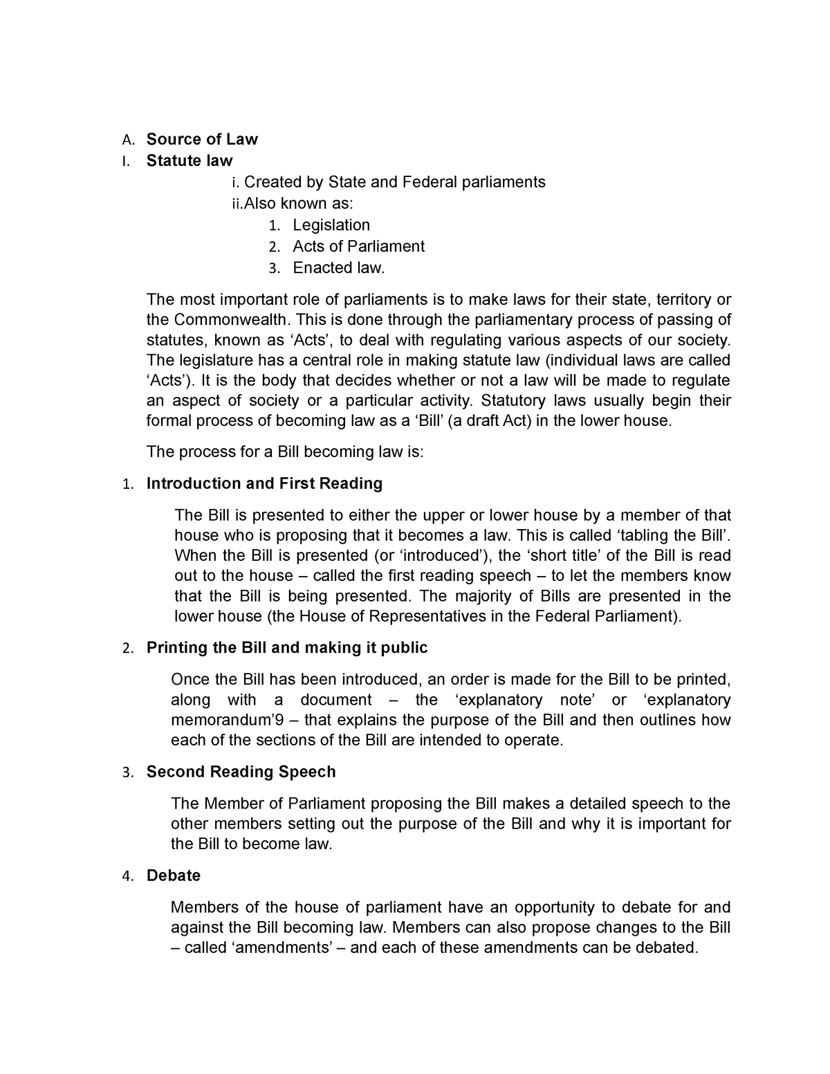 106-tutorial-ch1-a-source-of-law-i-statute-law-i-created-by-state