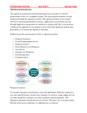 Operating System Unit1 BCA - OPERATING SYSTEM Unit1 BCA What Is An ...