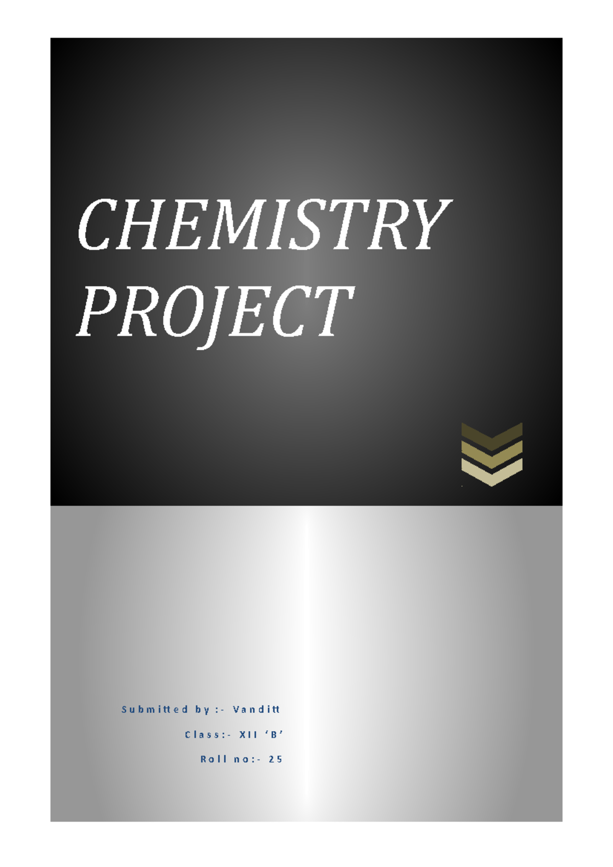 Chemistry Project For Class 12