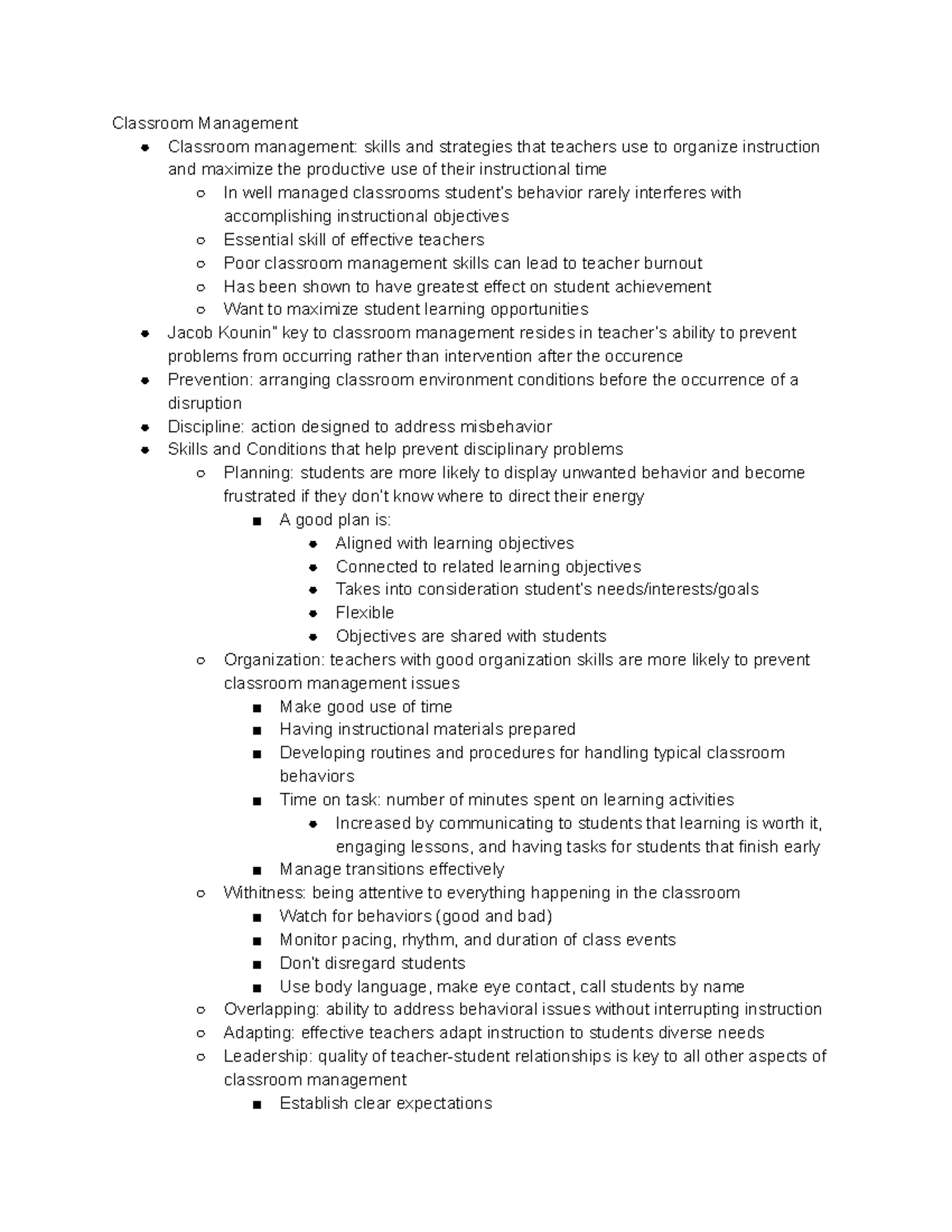 edps-362-unit-3-notes-classroom-management-classroom-management