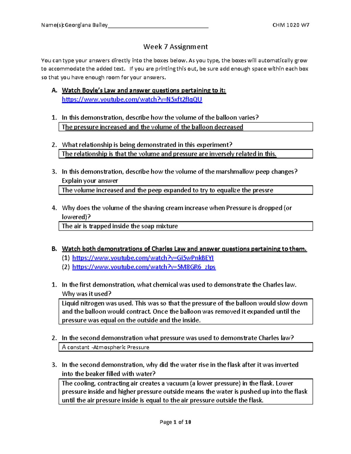 Chm1020 W7 Lab Assignment V4 - Week 7 Assignment You Can Type Your ...