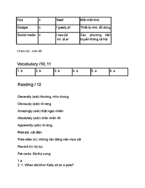 Tieng Anh 8 Friends Plus - Unit 1 - Test 1 - TIẾNG ANH 8 – FRIENDS PLUS ...