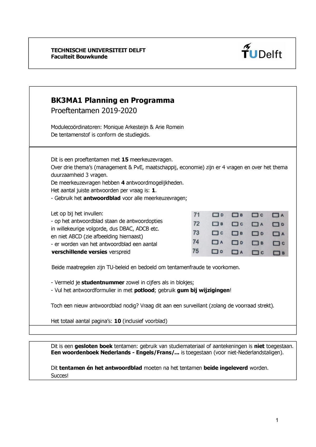 Proeftentamen 2019-2020 Antwoorden - Warning: TT: Undefined Function ...