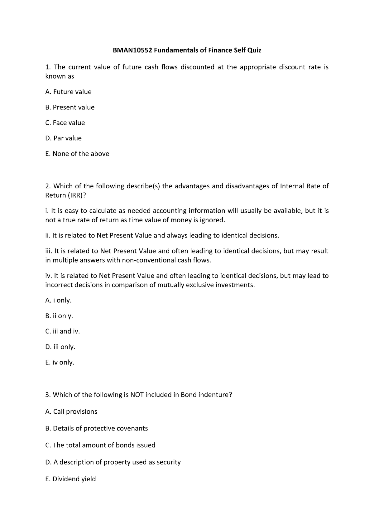 quiz-1-2019-questions-bman10552-fundamentals-of-finance-self-quiz-1-the-current-value-of