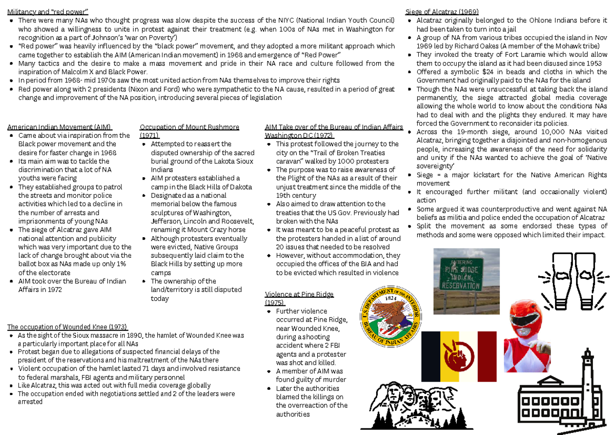 Native Americans and Red Power - Militancy and “red power” There were ...