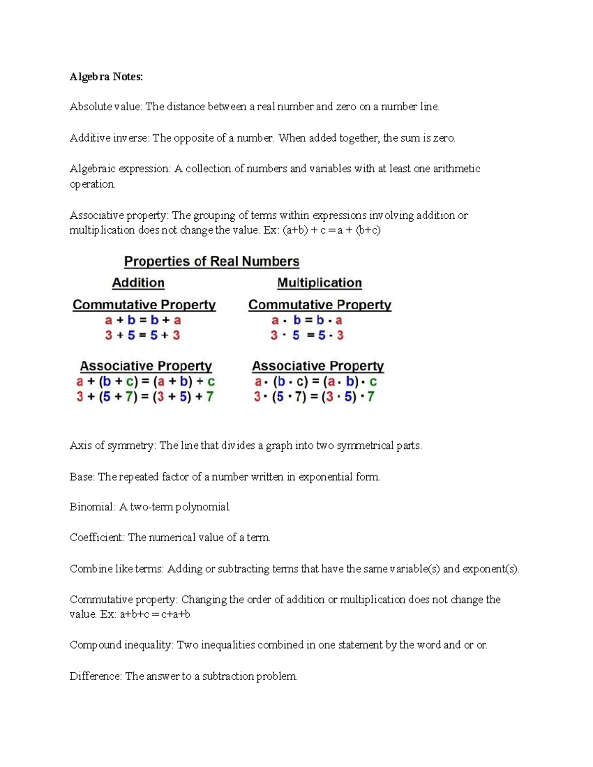 algebra-notes-algebra-notes-absolute-value-the-distance-between-a-real-number-and-zero-on-a