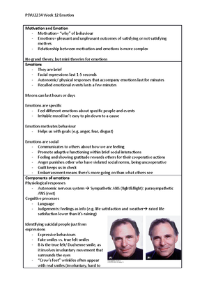 PSYU2234 W10 L - Detailed Lecture Notes - Attributions Attribution Is ...