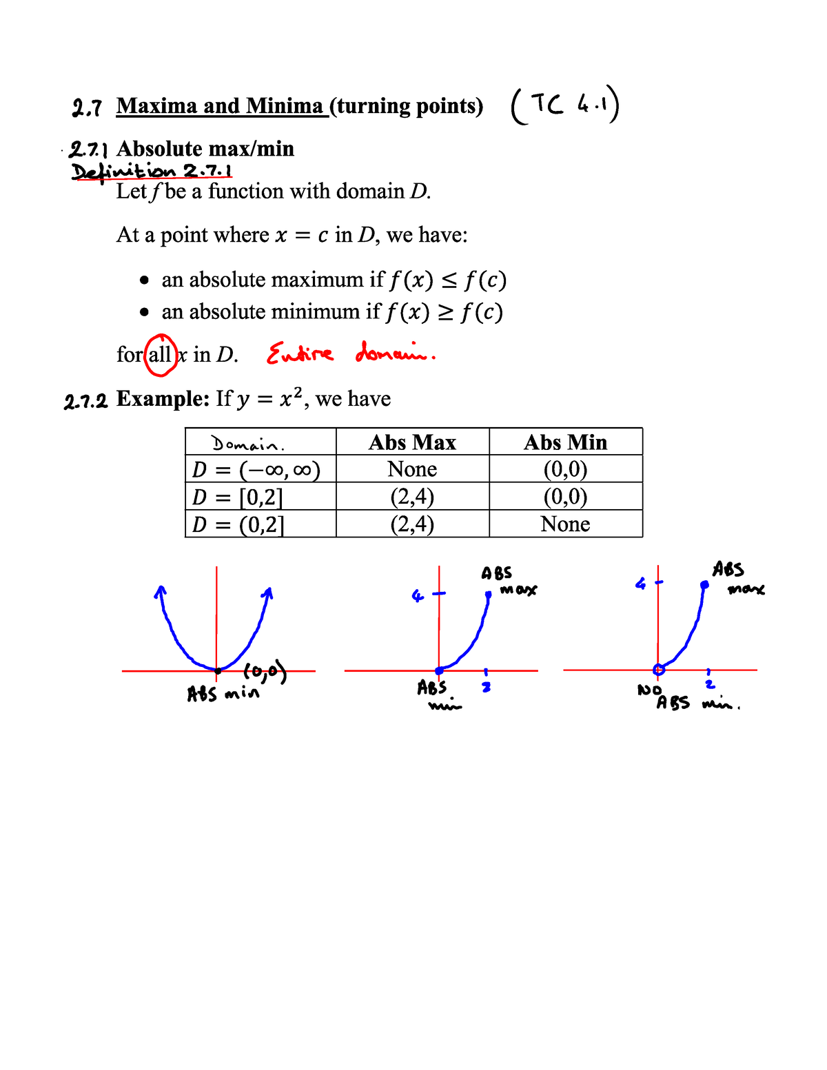 Calculus Wk 5 Lecture 1 Notes - MATH1042A - Engineer - Studocu